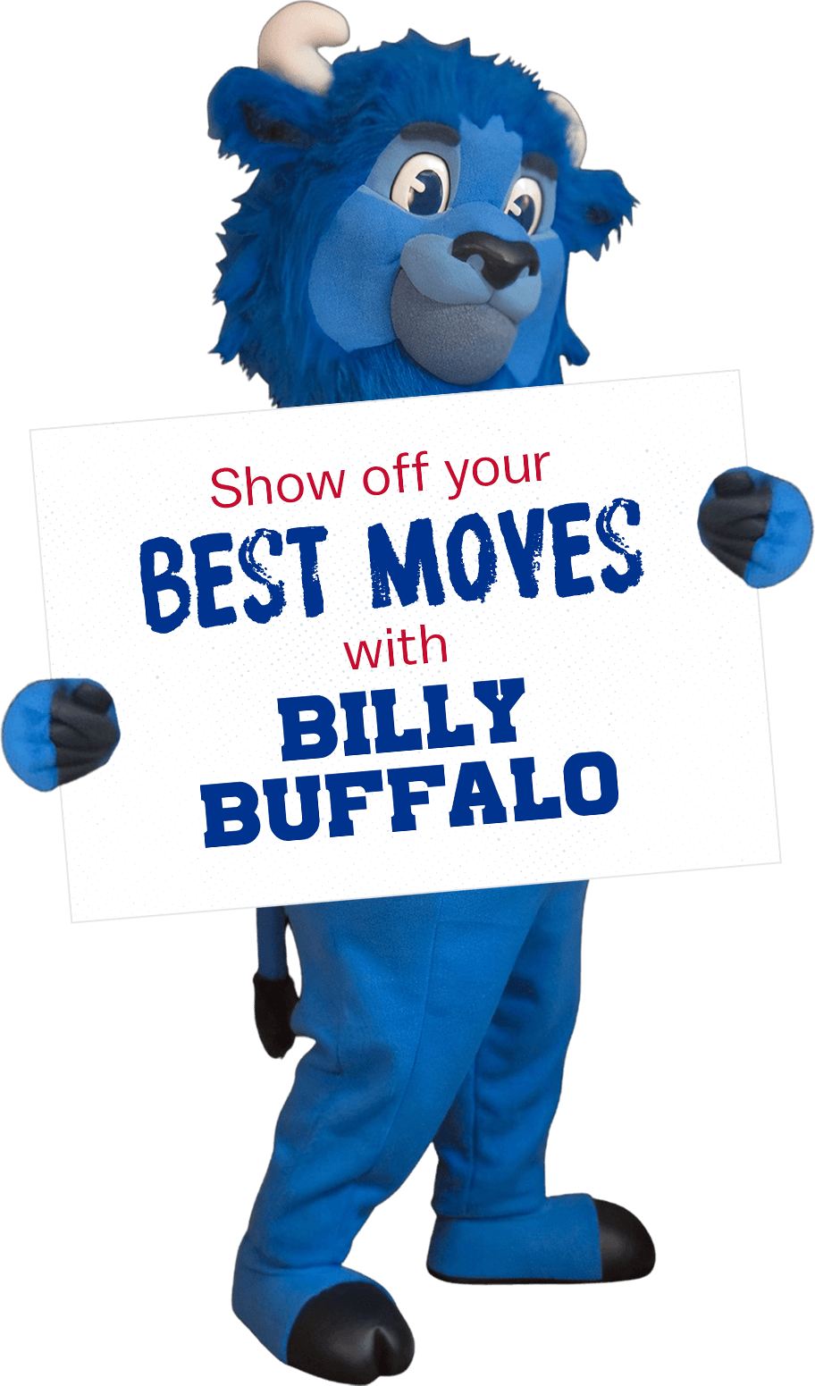 Billy's showing off his team - M&T Bank Buffalo Bills