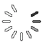 Spinning circle.